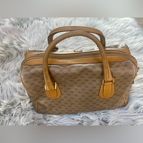 VINTAGE GUCCI BOSTON LEATHER HANDBAG - Picture 5 of 15